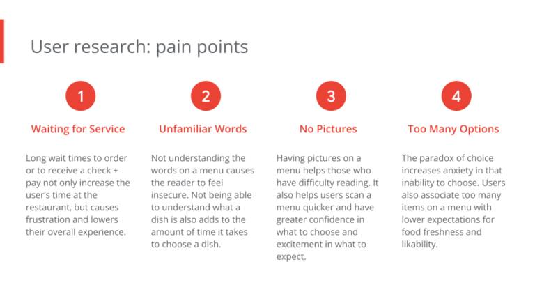 user research pain points